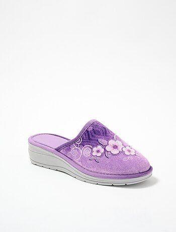 Chaussons mules largeur confort compensés - Afibel