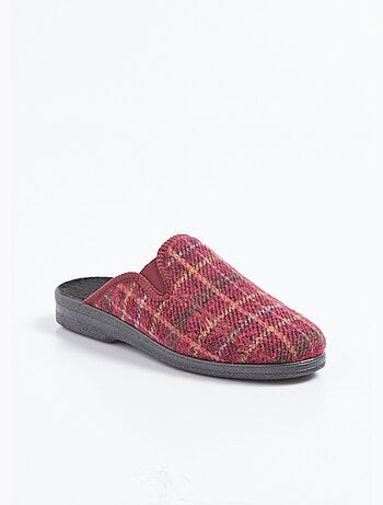 Chaussons mules largeur confort élastiqués