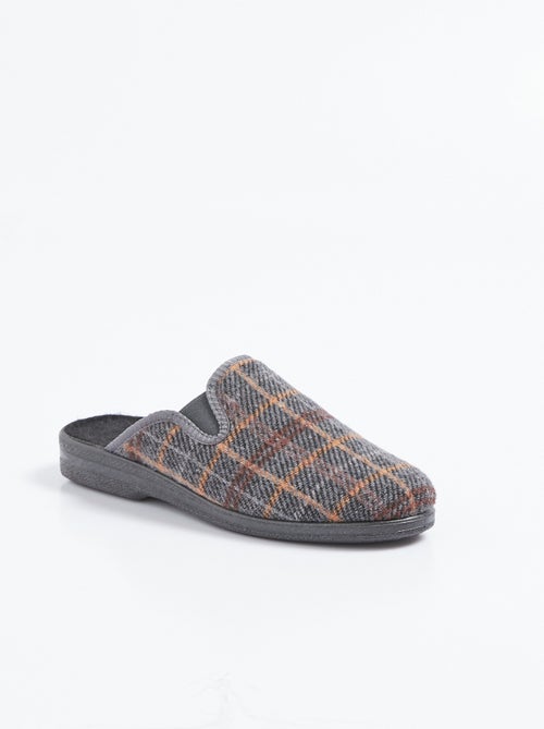 Chaussons mules largeur confort élastiqués - Kiabi