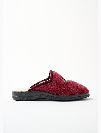 Chaussons mules largeur confort fourrées - Afibel