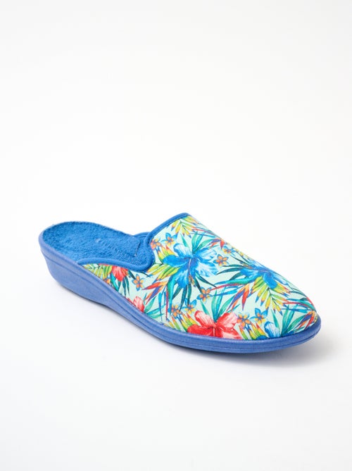 Chaussons mules largeur confort imprimés - Afibel - Kiabi