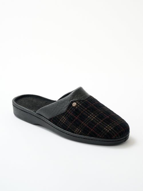 Chaussons mules largeur confort velours - Afibel - Kiabi