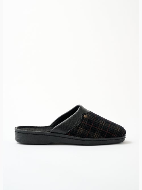 Chaussons mules largeur confort velours - Afibel - Kiabi