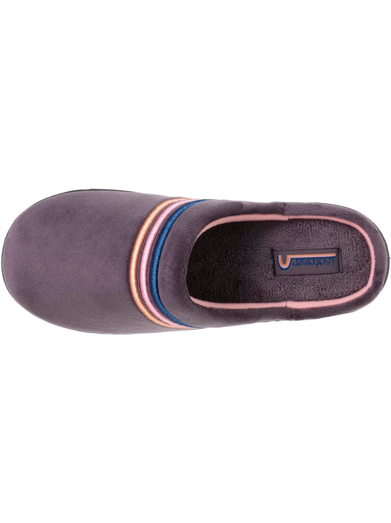 Chaussons mules légers et confortables, faciles à fille Gris - Kiabi