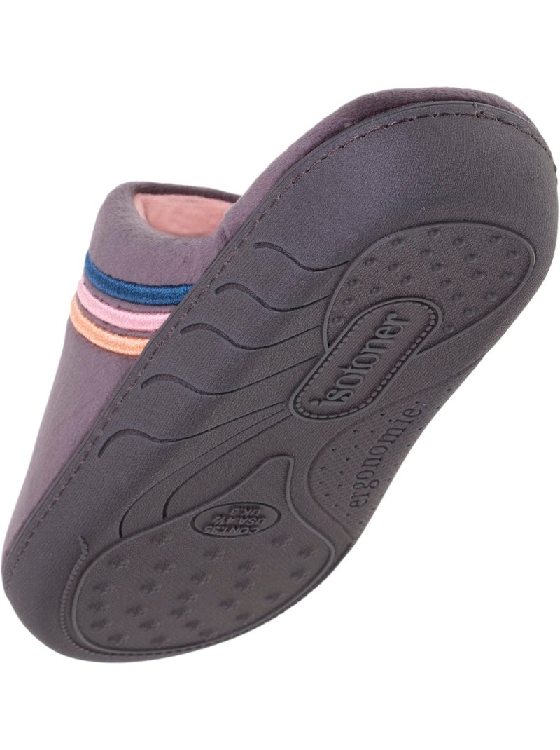 Chaussons mules légers et confortables, faciles à fille Gris - Kiabi