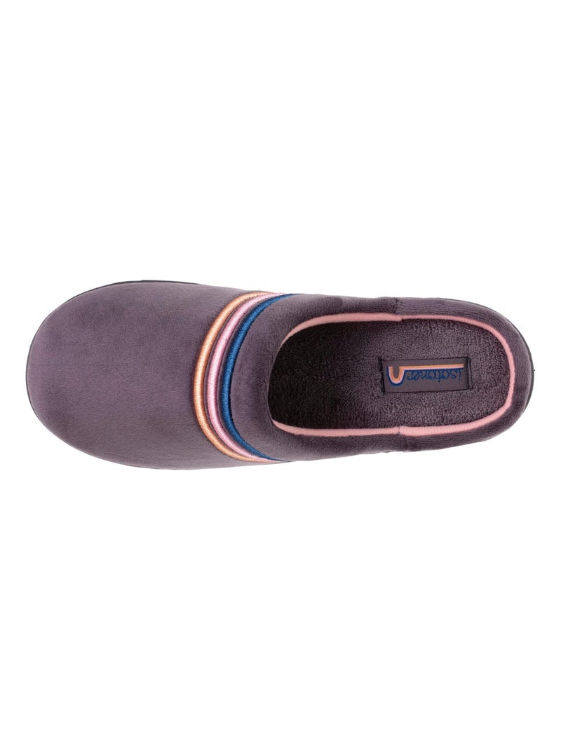 Chaussons mules légers et confortables, faciles à fille Isotoner Gris - Kiabi