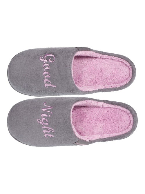Chaussons mules légers et confortables, faciles à fille Isotoner - Kiabi