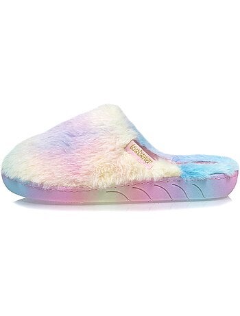 Chaussons mules légers et confortables, faciles à fille Isotoner