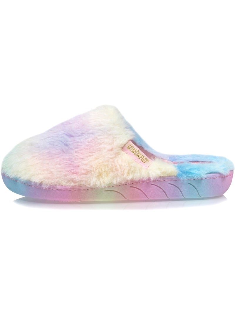 Chaussons mules légers et confortables, faciles à fille Isotoner Rose/Jaune - Kiabi