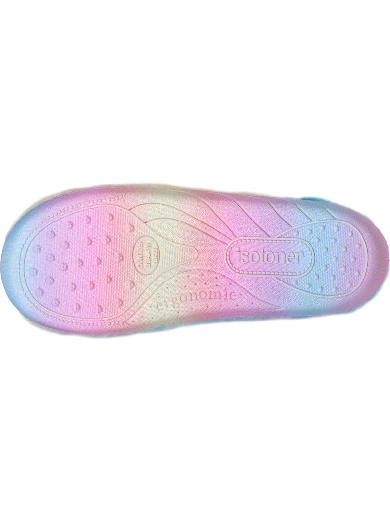 Chaussons mules légers et confortables, faciles à fille Rose/Jaune - Kiabi