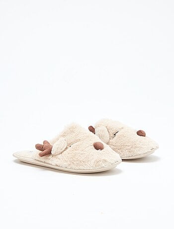 Chaussons mules ludique Noël