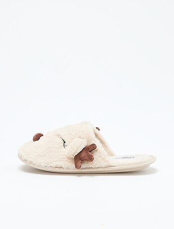 Chaussons mules ludique Noël