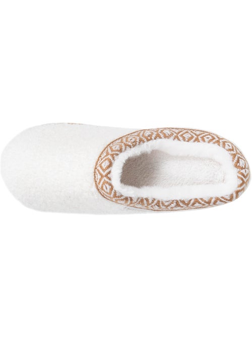 Chaussons mules maille bouclette à semelle compensé de femme isotoner - Kiabi Chaussons mules maille bouclette à semelle compensé de femme isotoner - Kiabi