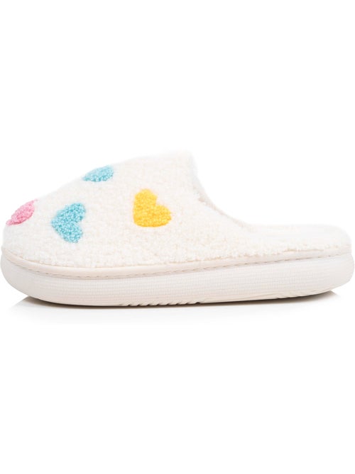 Chaussons mules maille bouclette semelle bloup extra fille isotoner - Kiabi Chaussons mules maille bouclette semelle bloup extra fille isotoner - Kiabi