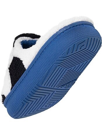 Chaussons mules maille bouclette semelle bloup extra garçon