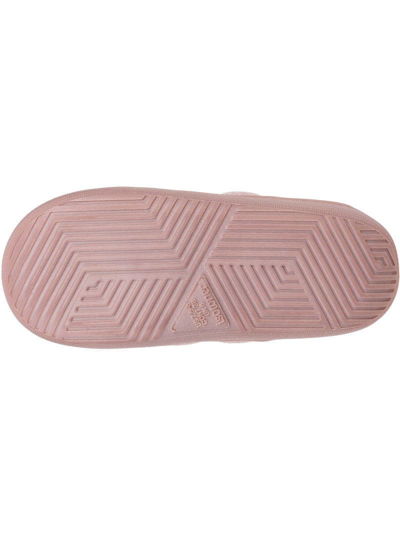 Chaussons mules maille métalisée semelle bloup xtra femme Blush - Kiabi