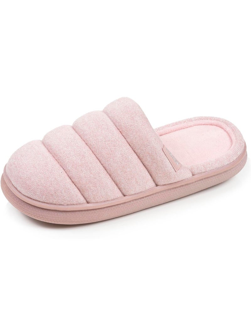 Chaussons mules maille métalisée semelle bloup xtra femme Blush - Kiabi