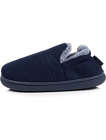 Chaussons mules suédine semelle bloup extra confort femme isotoner