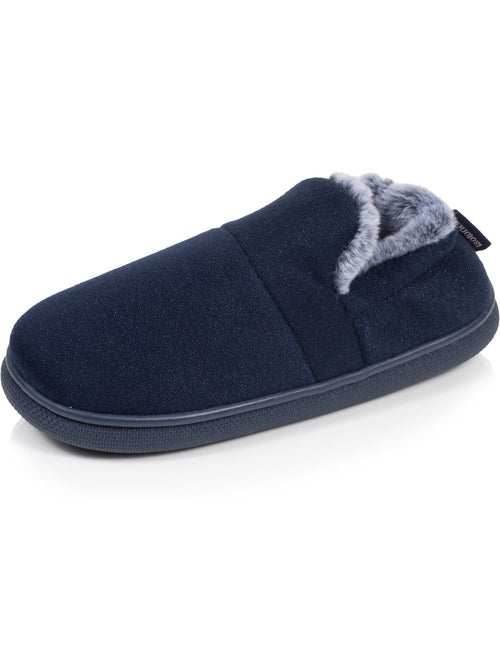 Chaussons mules maille métallisée semelle bloup extra femme isotoner - Kiabi