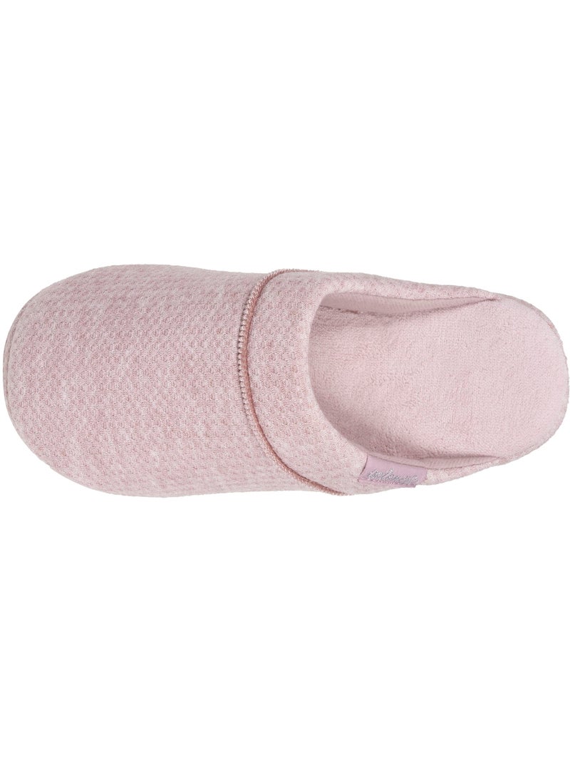 Chaussons mules maille nid d'abeille, semelle gomme femme Isotoner Blush - Kiabi