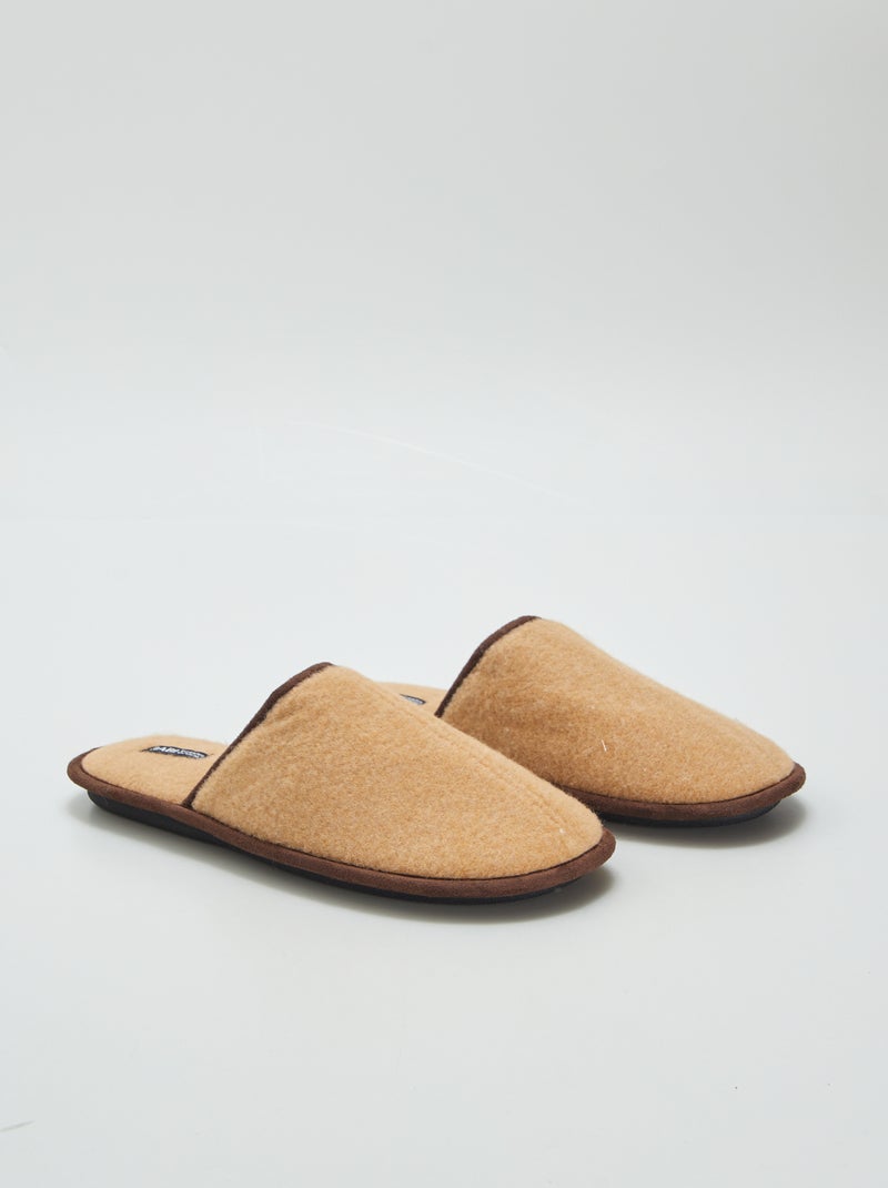 Chaussons mules MARRON - Kiabi