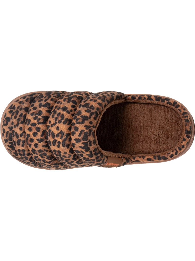 Chaussons mules matière sherpa, semelle bloup extra femme Camel - Kiabi
