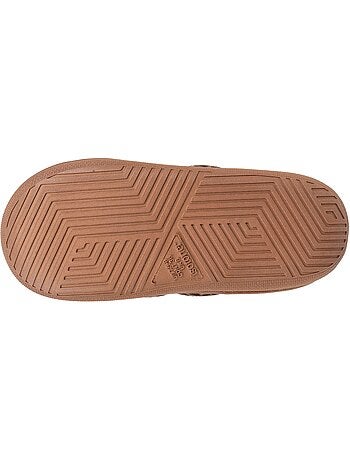 Chaussons mules matière sherpa, semelle bloup extra femme Isotoner