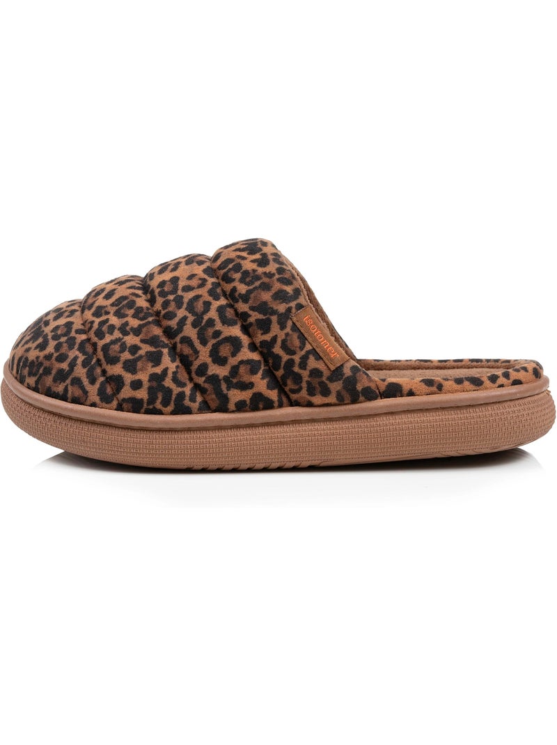 Chaussons mules matière sherpa, semelle bloup extra femme Isotoner Camel - Kiabi