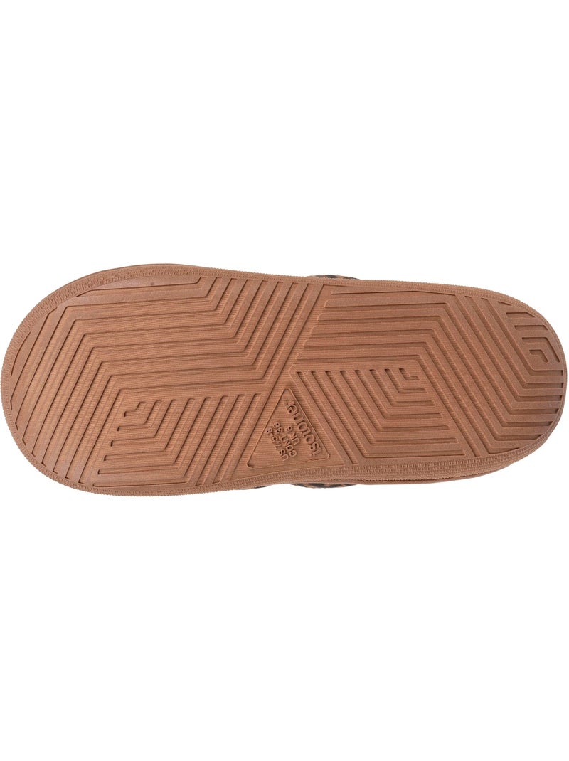 Chaussons mules matière sherpa, semelle bloup extra femme Isotoner Camel - Kiabi