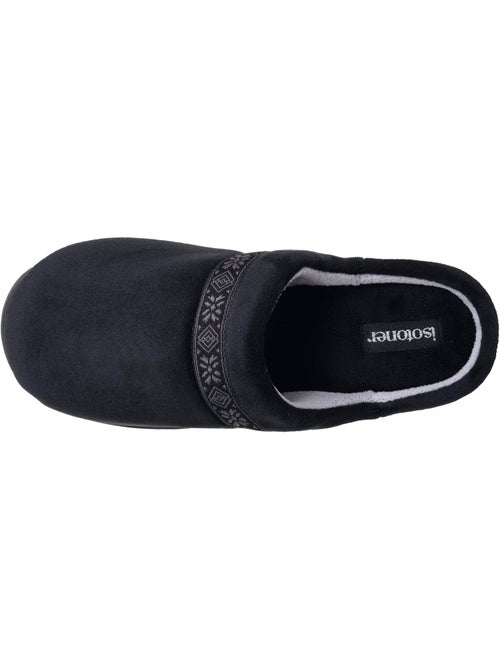 Chaussons mules microvelours mousse à mémoire forme femme Isotoner - Kiabi Chaussons mules microvelours mousse à mémoire forme femme Isotoner - Kiabi