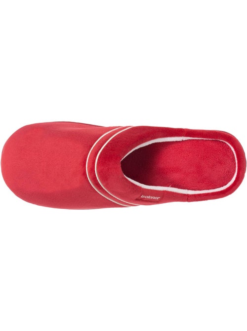 Chaussons mules microvelours mousse à mémoire forme femme Isotoner - Kiabi Chaussons mules microvelours mousse à mémoire forme femme Isotoner - Kiabi