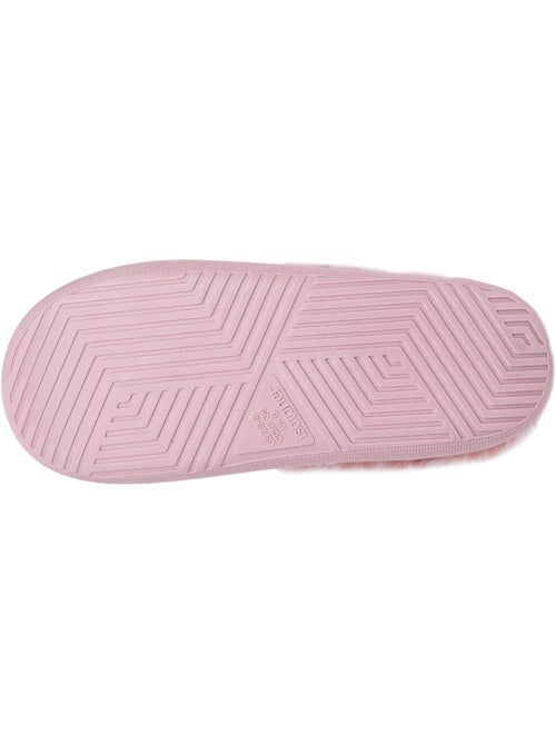 Chaussons mules microvelours semelle bloup extra Confort femme Isotoner - Kiabi Chaussons mules microvelours semelle bloup extra Confort femme Isotoner - Kiabi