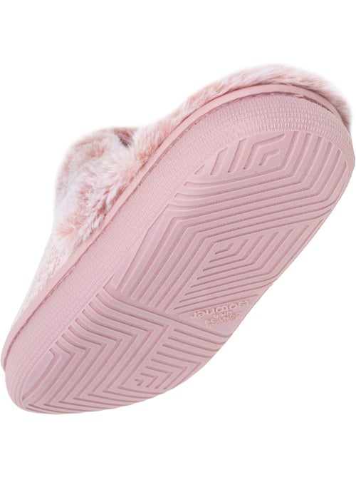 Chaussons mules microvelours semelle bloup extra Confort femme Isotoner - Kiabi Chaussons mules microvelours semelle bloup extra Confort femme Isotoner - Kiabi