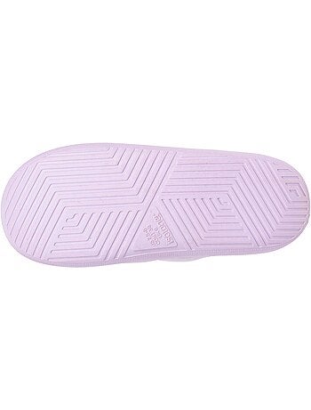 Chaussons mules microvelours semelle bloup extra confort femme isotoner
