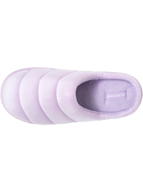 Chaussons mules microvelours semelle bloup extra Confort femme Isotoner - Kiabi Chaussons mules microvelours semelle bloup extra Confort femme Isotoner - Kiabi