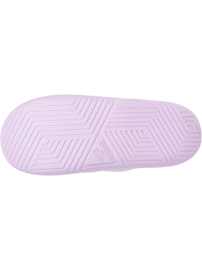 Chaussons mules microvelours semelle bloup extra Confort femme Isotoner Mauve lilas - Kiabi