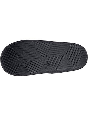 Chaussons mules microvelours semelle bloup extra confort homme isotoner