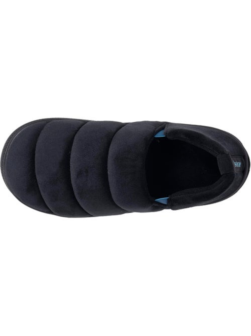 Chaussons mules microvelours semelle bloup extra confort homme isotoner - Kiabi
