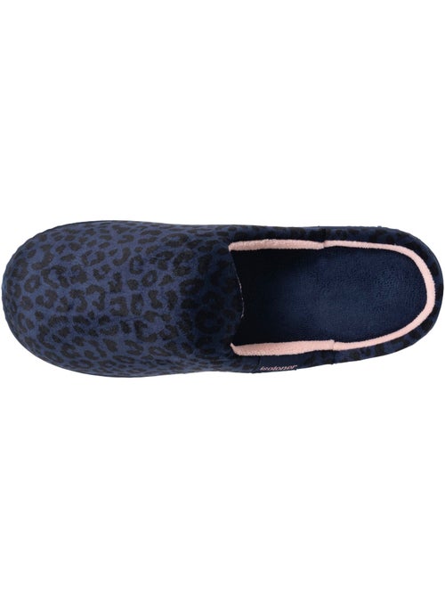 Chaussons mules microvelours semelle ergonomique, mousse femme isotoner - Kiabi