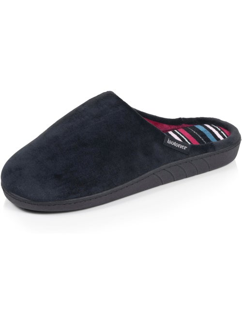 Chaussons mules microvelours semelle ergonomique, mousse femme Isotoner - Kiabi Chaussons mules microvelours semelle ergonomique, mousse femme Isotoner - Kiabi
