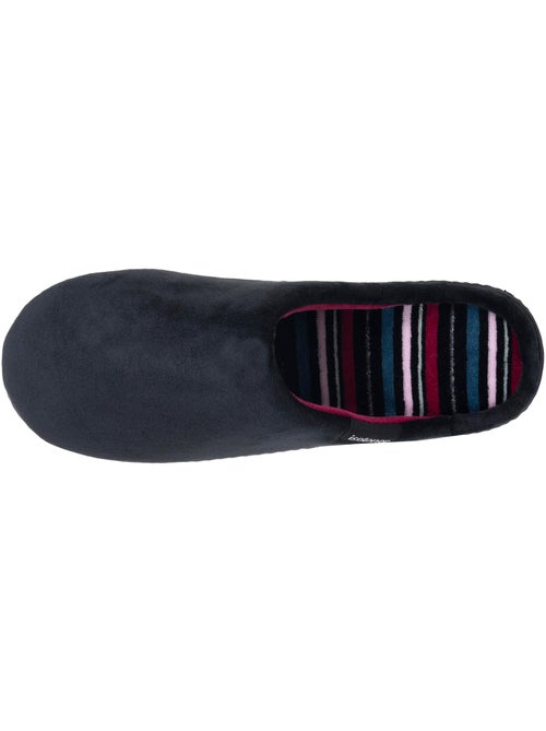 Chaussons mules microvelours semelle ergonomique, mousse femme Isotoner - Kiabi Chaussons mules microvelours semelle ergonomique, mousse femme Isotoner - Kiabi