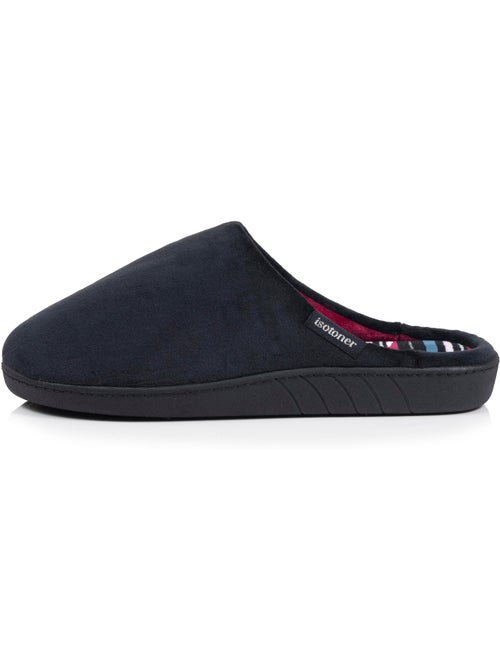 Chaussons mules microvelours semelle ergonomique, mousse femme Isotoner - Kiabi Chaussons mules microvelours semelle ergonomique, mousse femme Isotoner - Kiabi