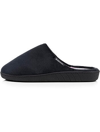 Chaussons mules microvelours semelle ergonomique, mousse femme Isotoner