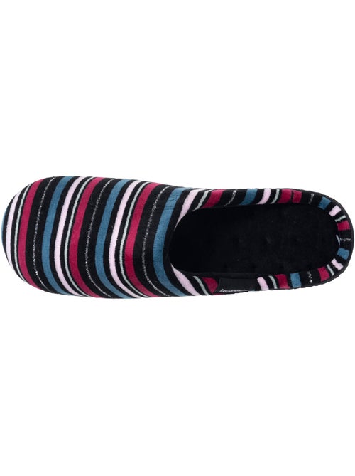 Chaussons mules microvelours semelle ergonomique, mousse femme Isotoner - Kiabi Chaussons mules microvelours semelle ergonomique, mousse femme Isotoner - Kiabi
