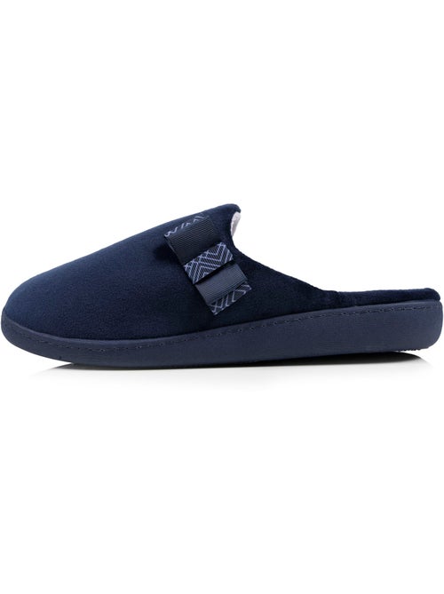 Chaussons mules microvelours semelle ergonomique soutien femme Isotoner - Kiabi