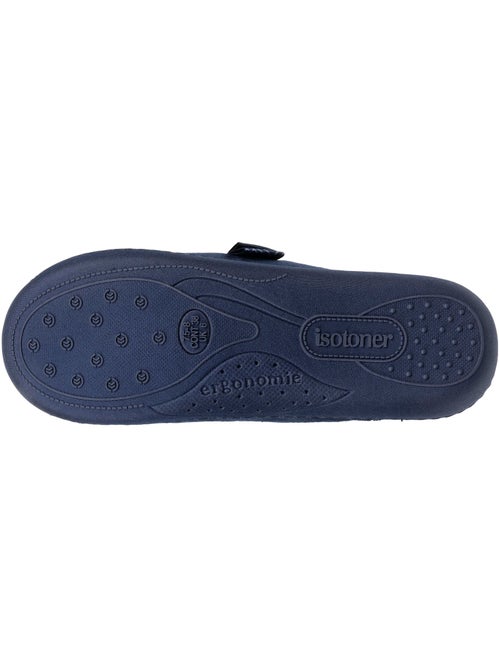 Chaussons mules microvelours semelle ergonomique soutien femme Isotoner - Kiabi