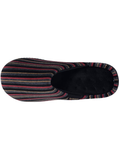 Chaussons mules microvelours ultra doux, semelle homme isotoner - Kiabi