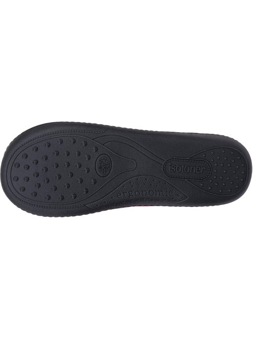 Chaussons mules microvelours ultra doux, semelle homme isotoner - Kiabi