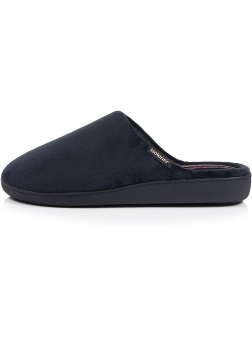 Chaussons mules microvelours ultra doux, semelle homme isotoner - Kiabi