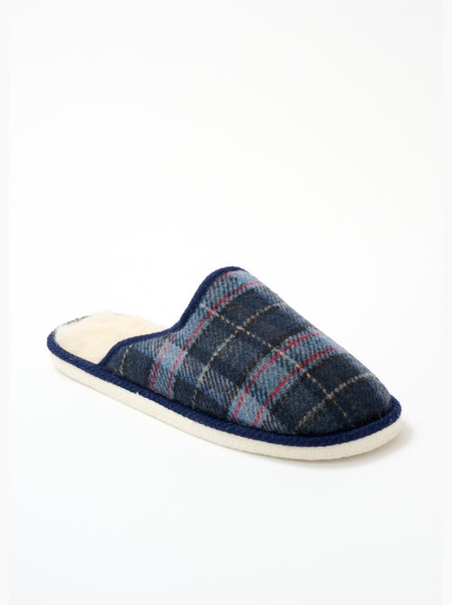 Chaussons mules mixtes tissu écossais - Afibel - Kiabi Chaussons mules mixtes tissu écossais - Afibel - Kiabi